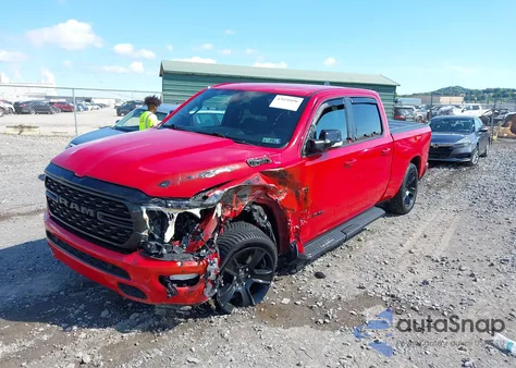 2022 Ram 1500 Big Horn 4X4 6'4 Box from USA, damaged, VIN 1C6SRFMT8NN319170